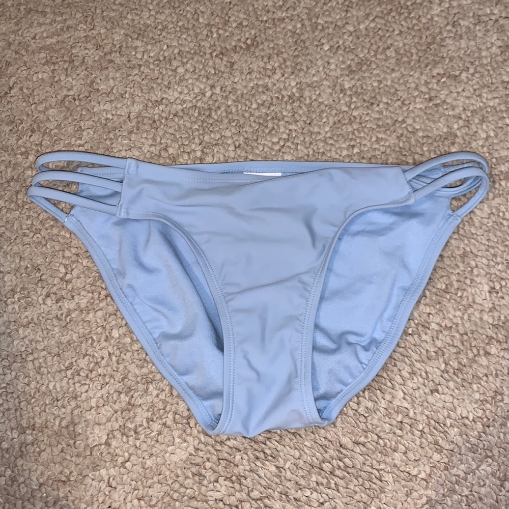 light blue bikini bottom